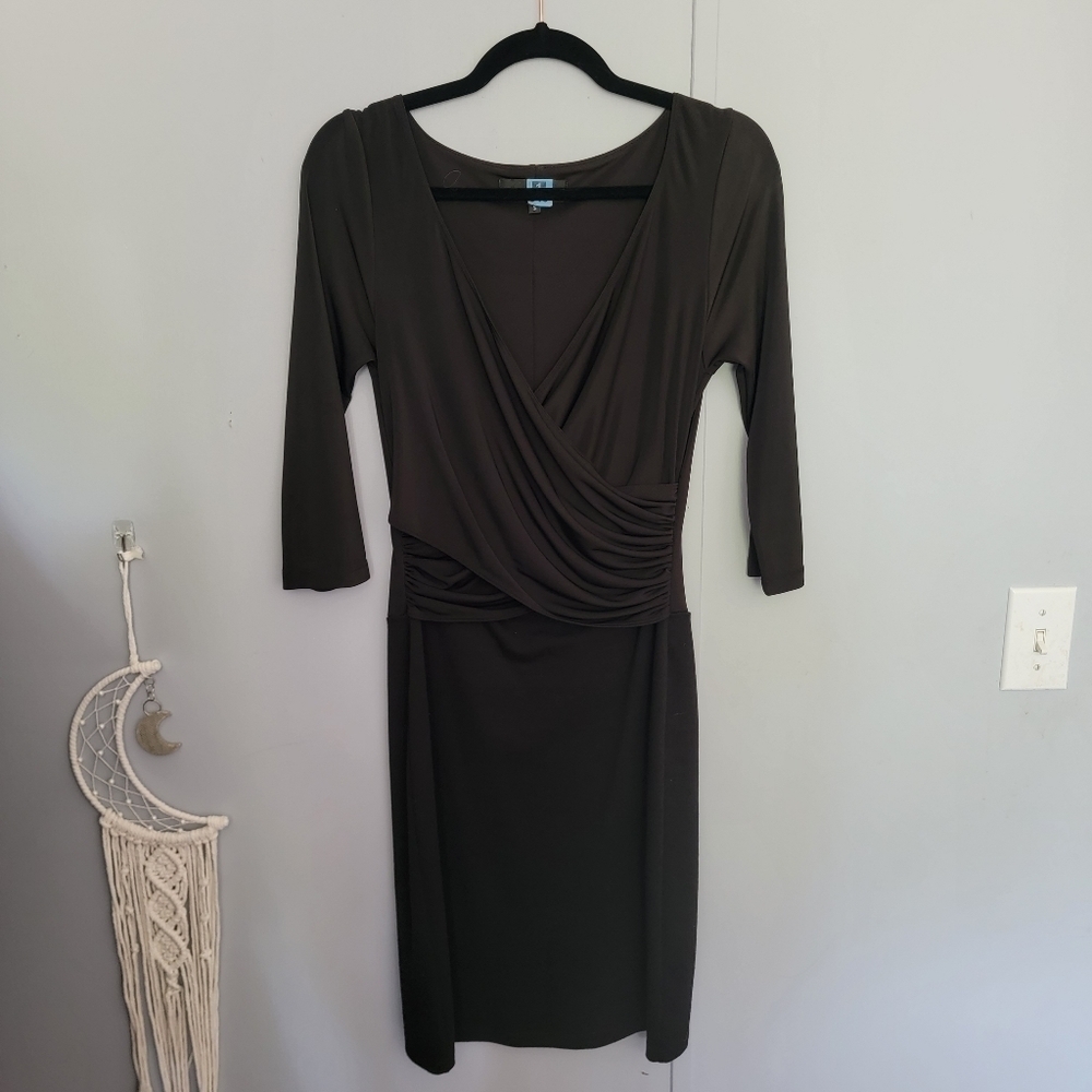 🔥 Designer Lucian Matis Half Sleeve Wrap Dress